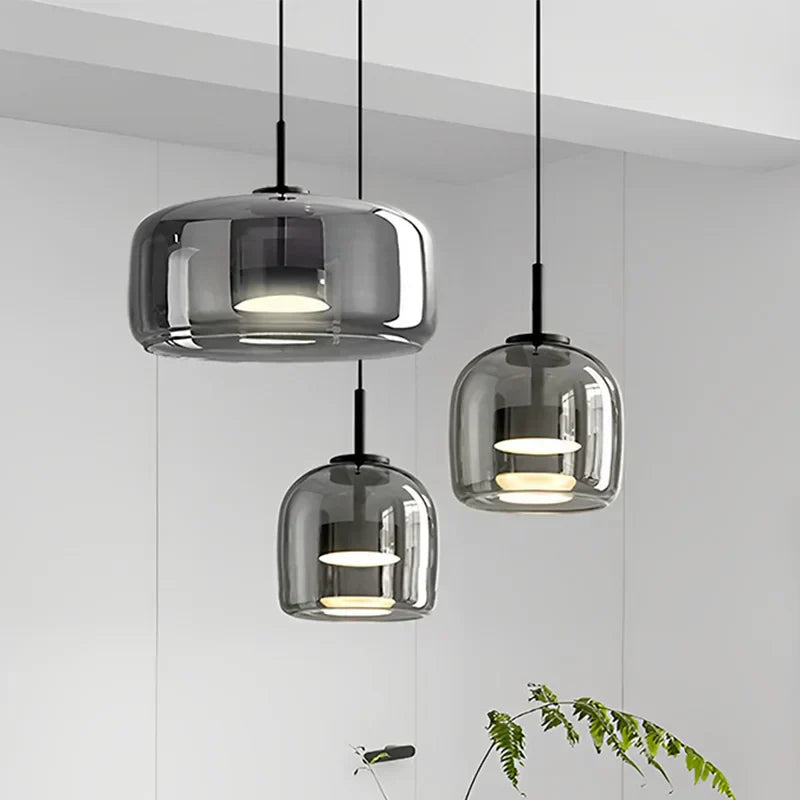 LumaSphere | Pendant Light – Elegant Amber Glow for Modern Interiors 2