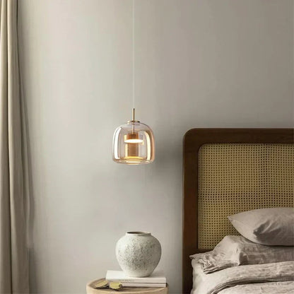 LumaSphere | Pendant Light – Elegant Amber Glow for Modern Interiors 4