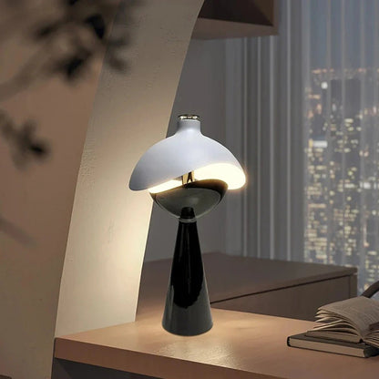 LuxRoyale Sculpted Dome Table Lamp With Warm Diffused Light