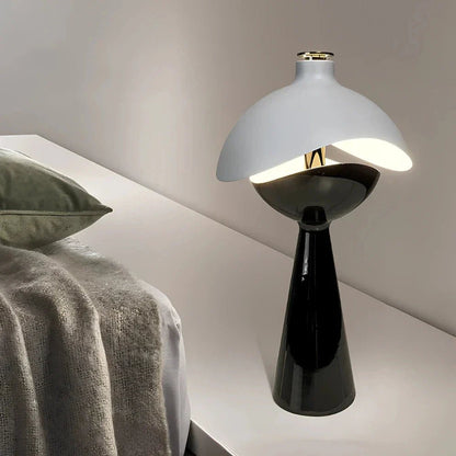 LuxRoyale Sculpted Dome Table Lamp With Warm Diffused Light