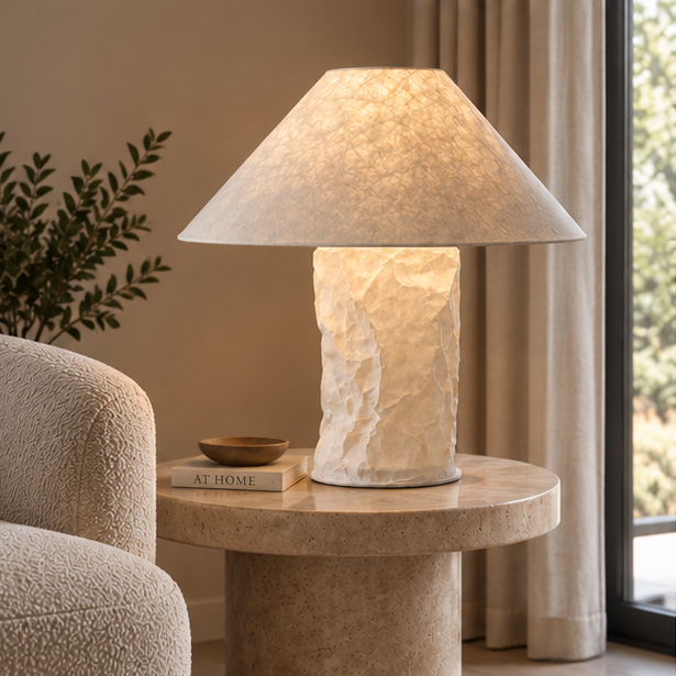 Lumiera Wabi-Sabi Paper Table and Floor Lamp