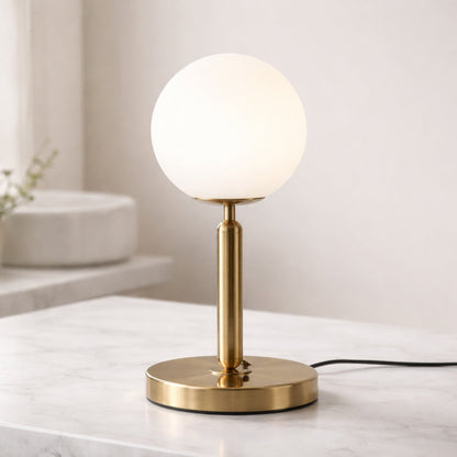 Luminara | Stylish Glass Ball LED Table Lamp for Bedroom or Desk 6