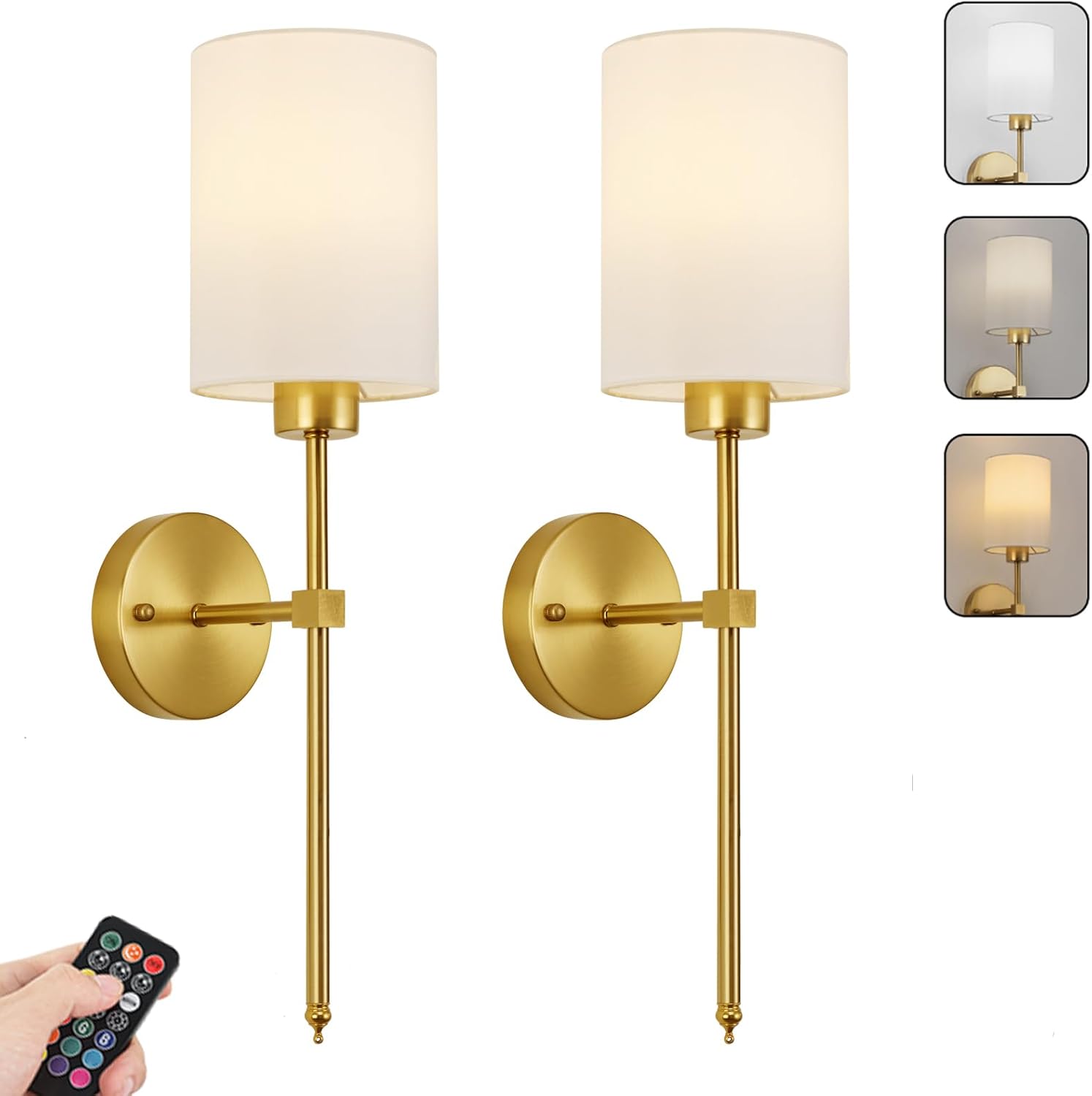 LumoEase™ Wireless Wall Sconces (SET OF 2 + 2 BULBS FREE) 0