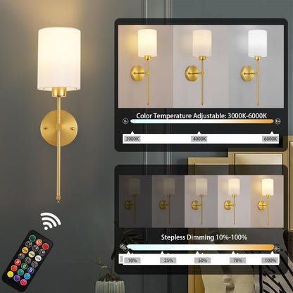 LumoEase™ Wireless Wall Sconces (SET OF 2 + 2 BULBS FREE) 3