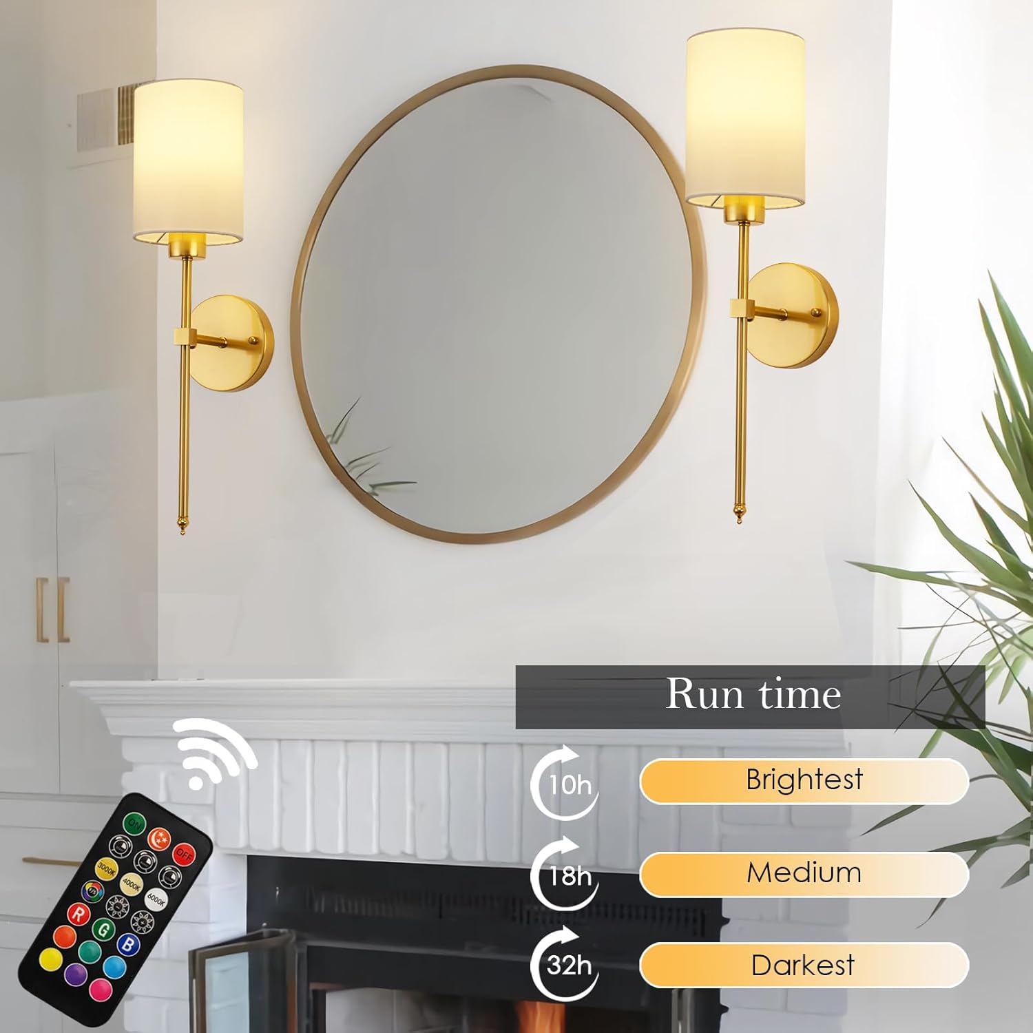 LumoEase™ Wireless Wall Sconces (SET OF 2 + 2 BULBS FREE) 4