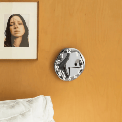 LumoTime Chrome Ceramic Wall Clock 1