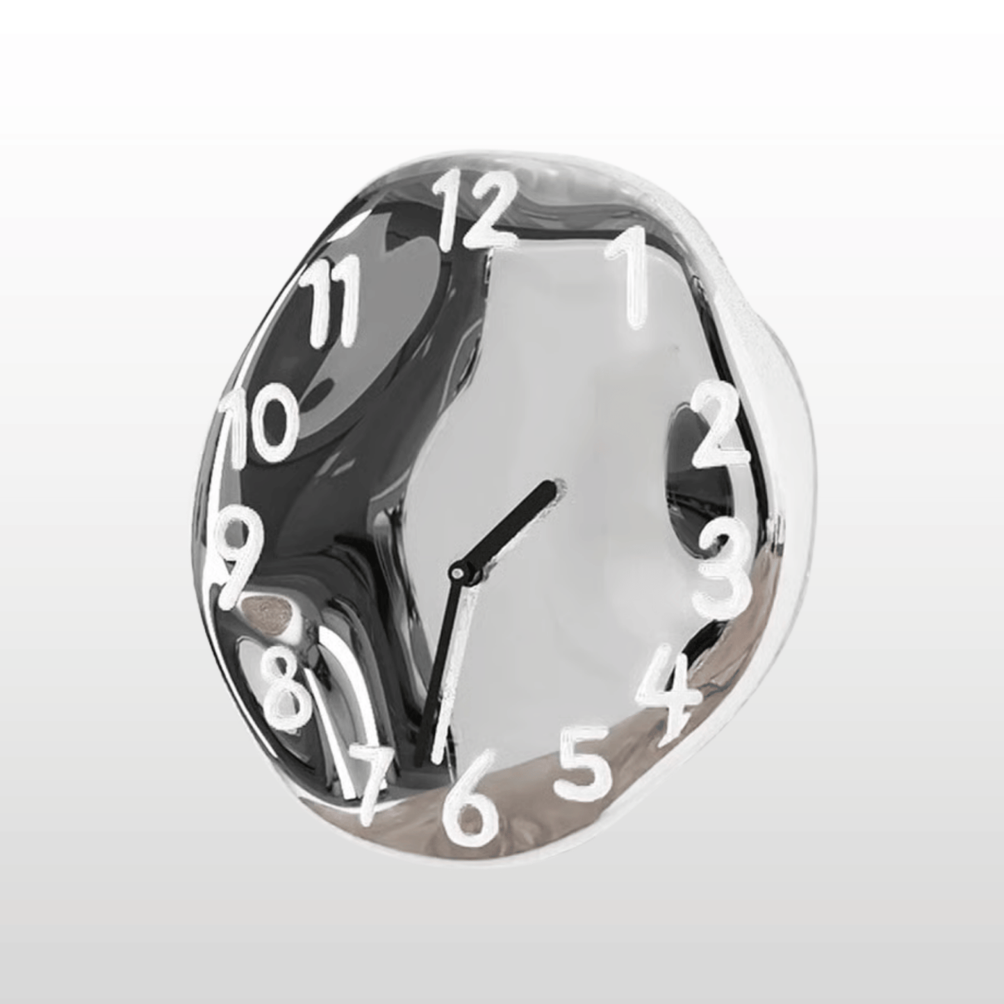 LumoTime Chrome Ceramic Wall Clock 3