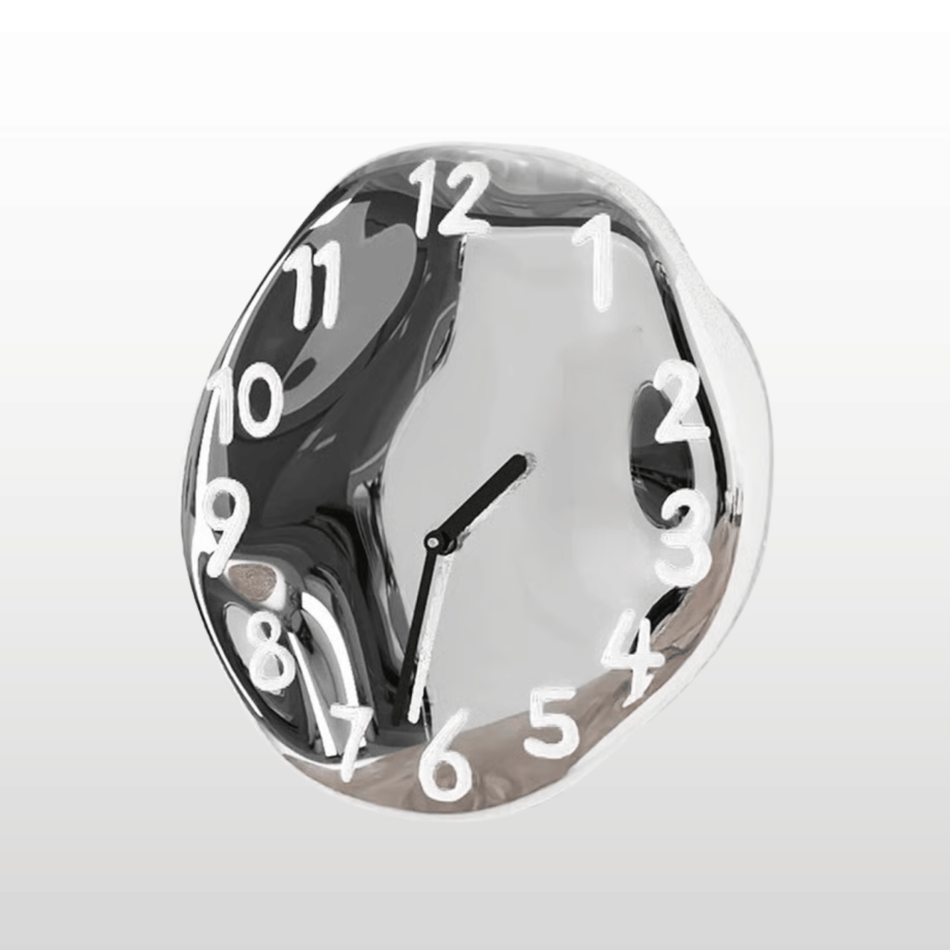 LumoTime Chrome Ceramic Wall Clock 3
