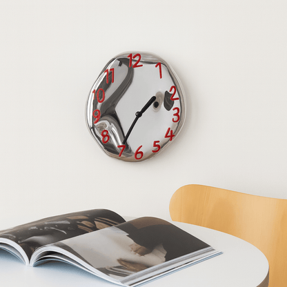LumoTime Chrome Ceramic Wall Clock 5