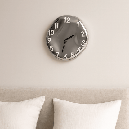 LumoTime Chrome Ceramic Wall Clock 6