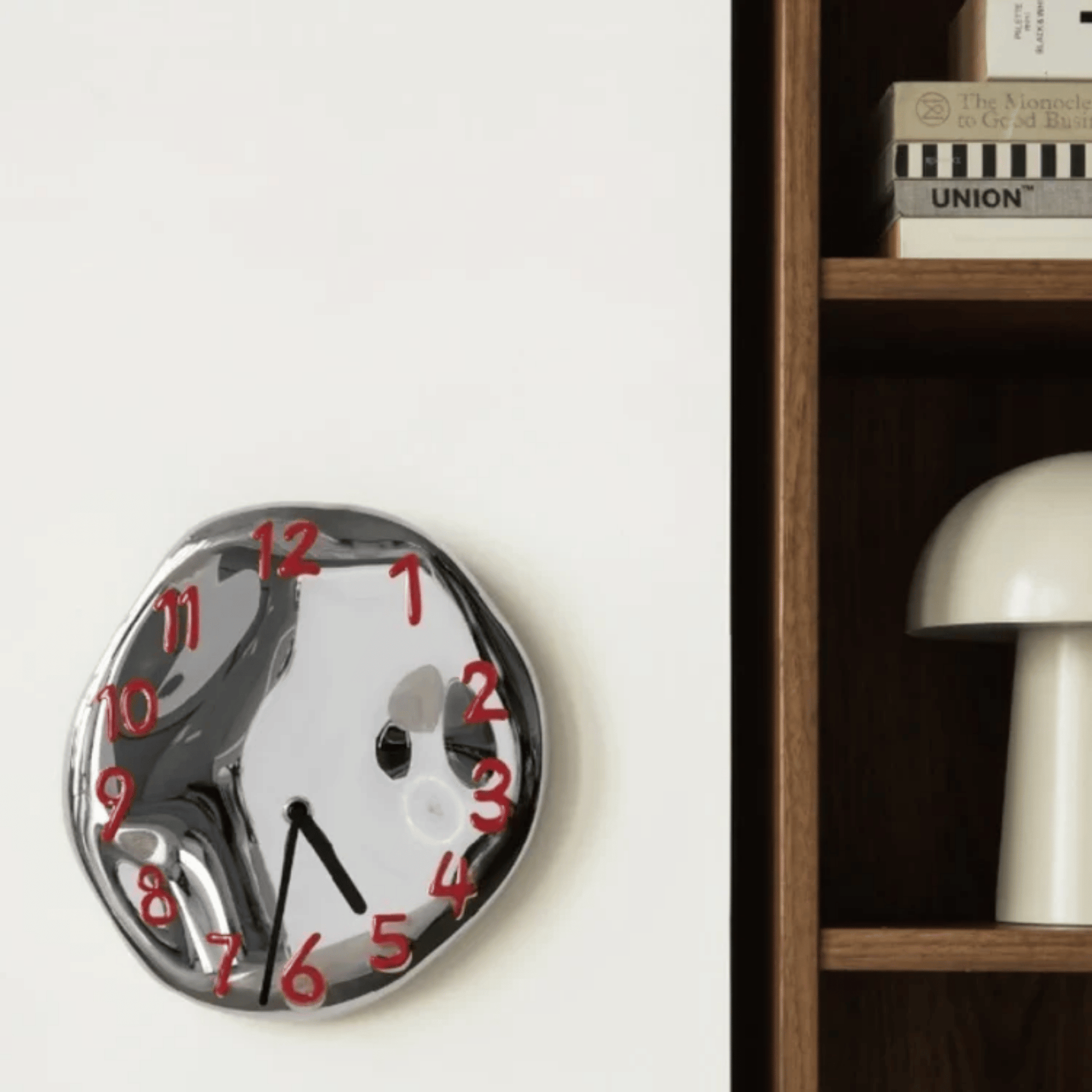 LumoTime Chrome Ceramic Wall Clock 7