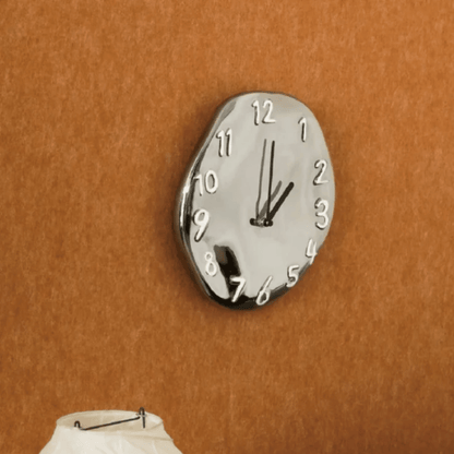 LumoTime Chrome Ceramic Wall Clock 8