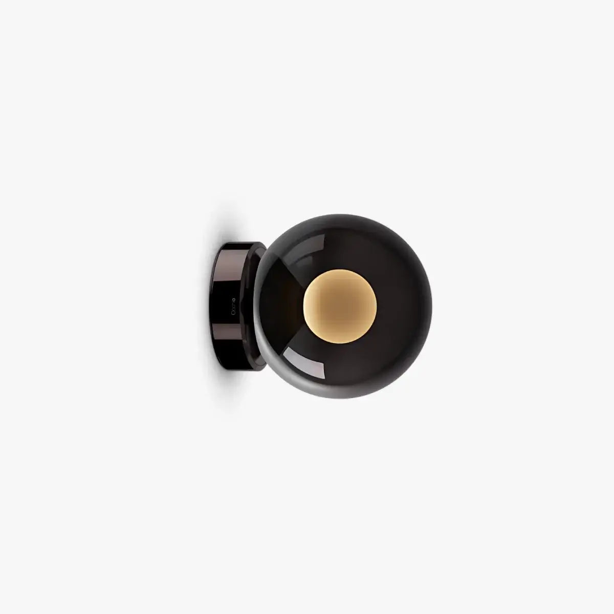 RoyaleGlow Modern Glass Sphere Wall Sconce - Circular Indoor Lighting Fixture - Royale Basic