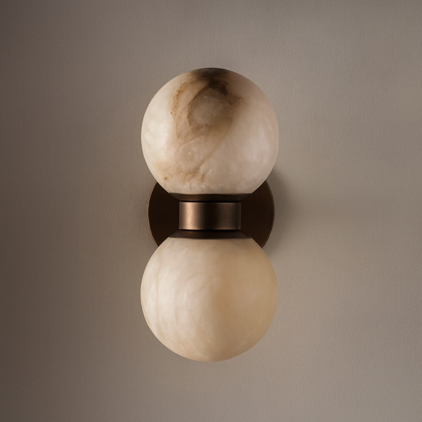 Lunara Marble Wall Lamp – Nordic Dual Globe 2