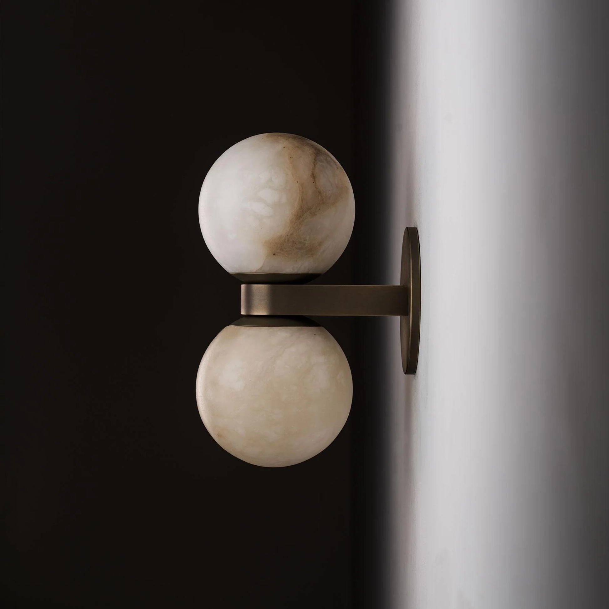 Lunara Marble Wall Lamp – Nordic Dual Globe 5