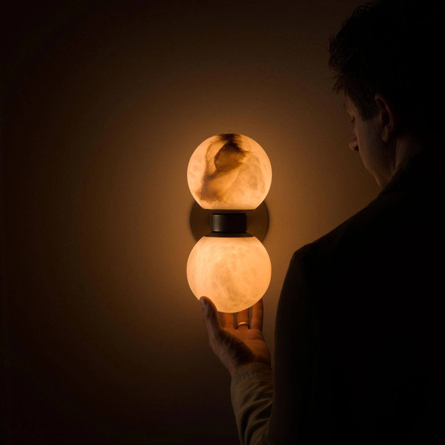Lunara Marble Wall Lamp – Nordic Dual Globe 6