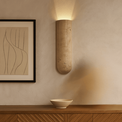 Lunara Natural Travertine LED Wall Lamp 0