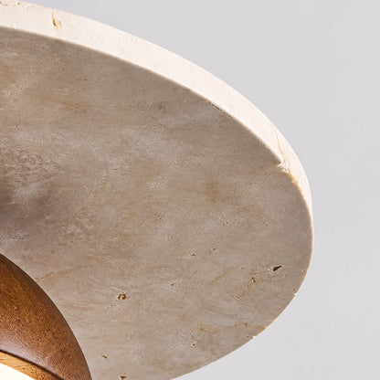 Lunvar Travertine Globe Pendant Light 7