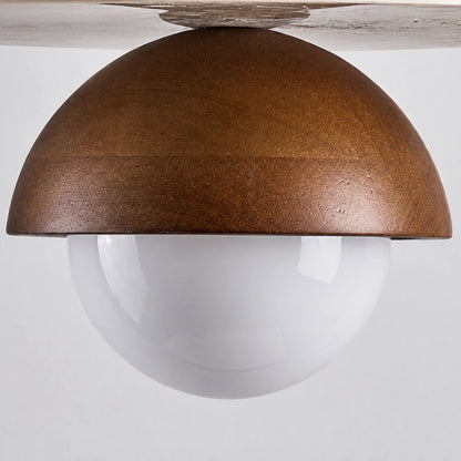 Lunvar Travertine Globe Pendant Light 8