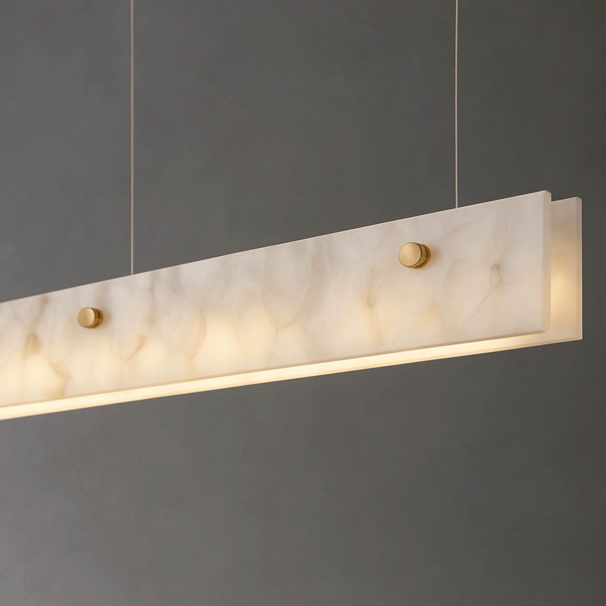 LustraLinea Marble Linear Pendant Light 0