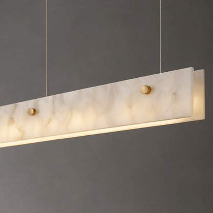 LustraLinea Marble Linear Pendant Light 0