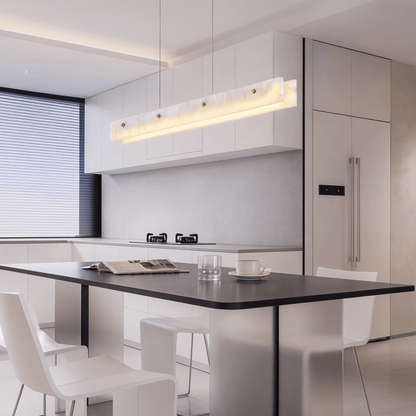 LustraLinea Marble Linear Pendant Light 1