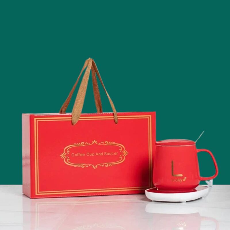 Royaleva Ceramic Mug Set Mug and Warmer – Best Mug for Christmas