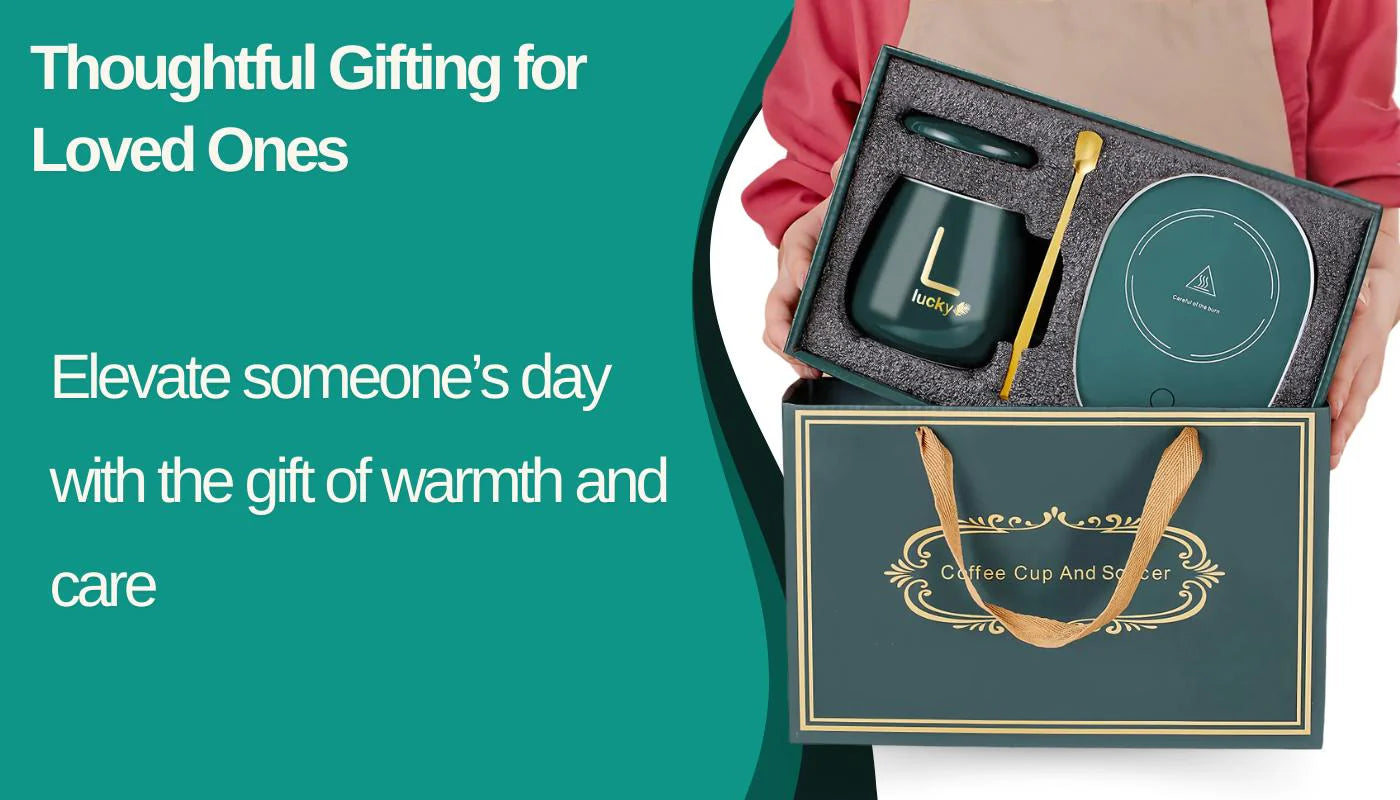 Royaleva Ceramic Mug Set Mug and Warmer – Best Mug for Christmas