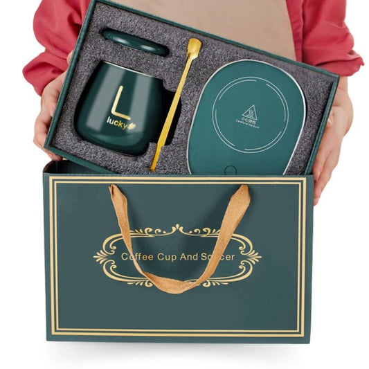 Royaleva Ceramic Mug Set Mug and Warmer – Best Mug for Christmas