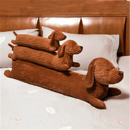Luxora Dachshund Plush Pillow - Lifelike Stuffed Dog Cushion for Home Decor 5
