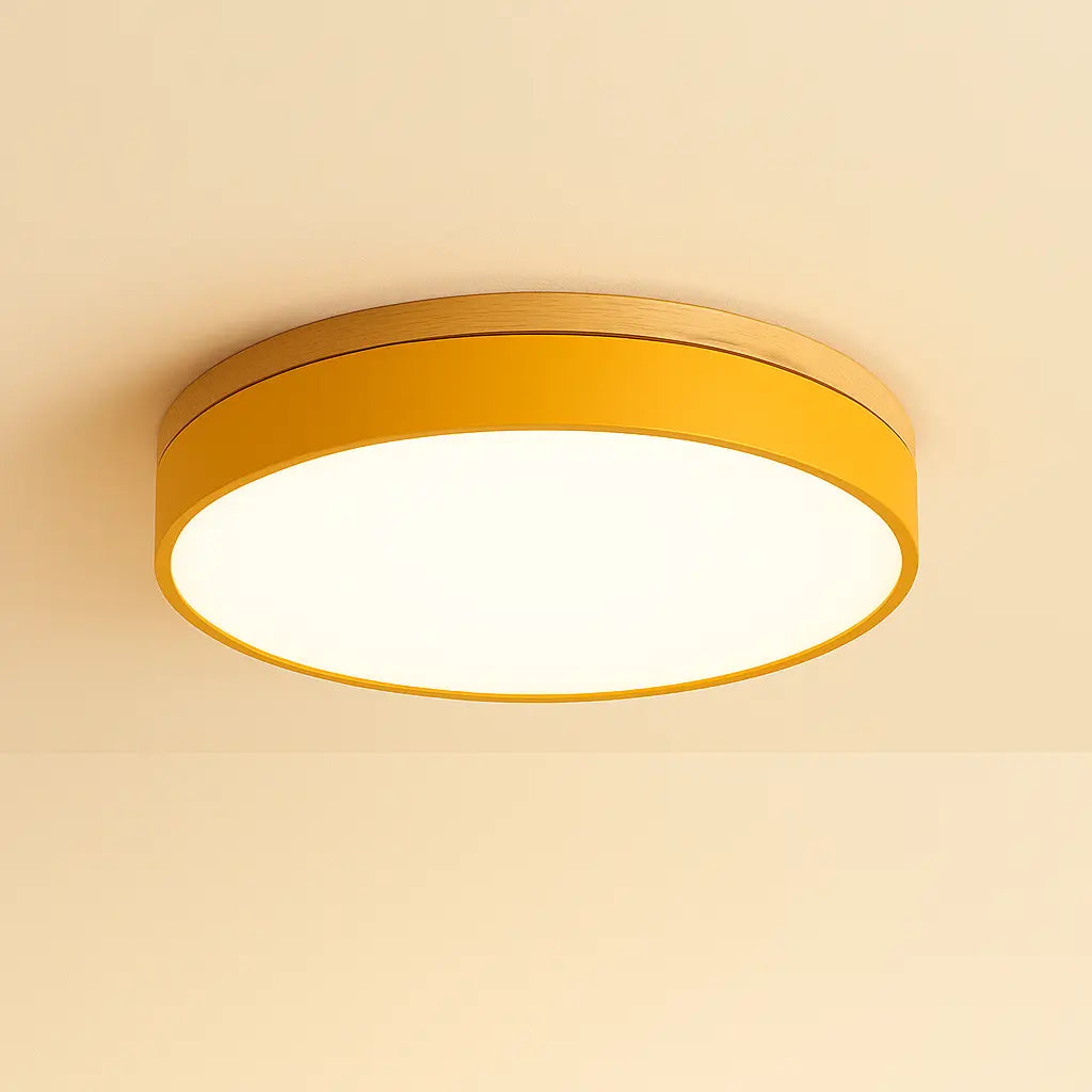 Luxora Flush Mount Ceiling Light with Wooden Accents for Scandinavian Decor 13