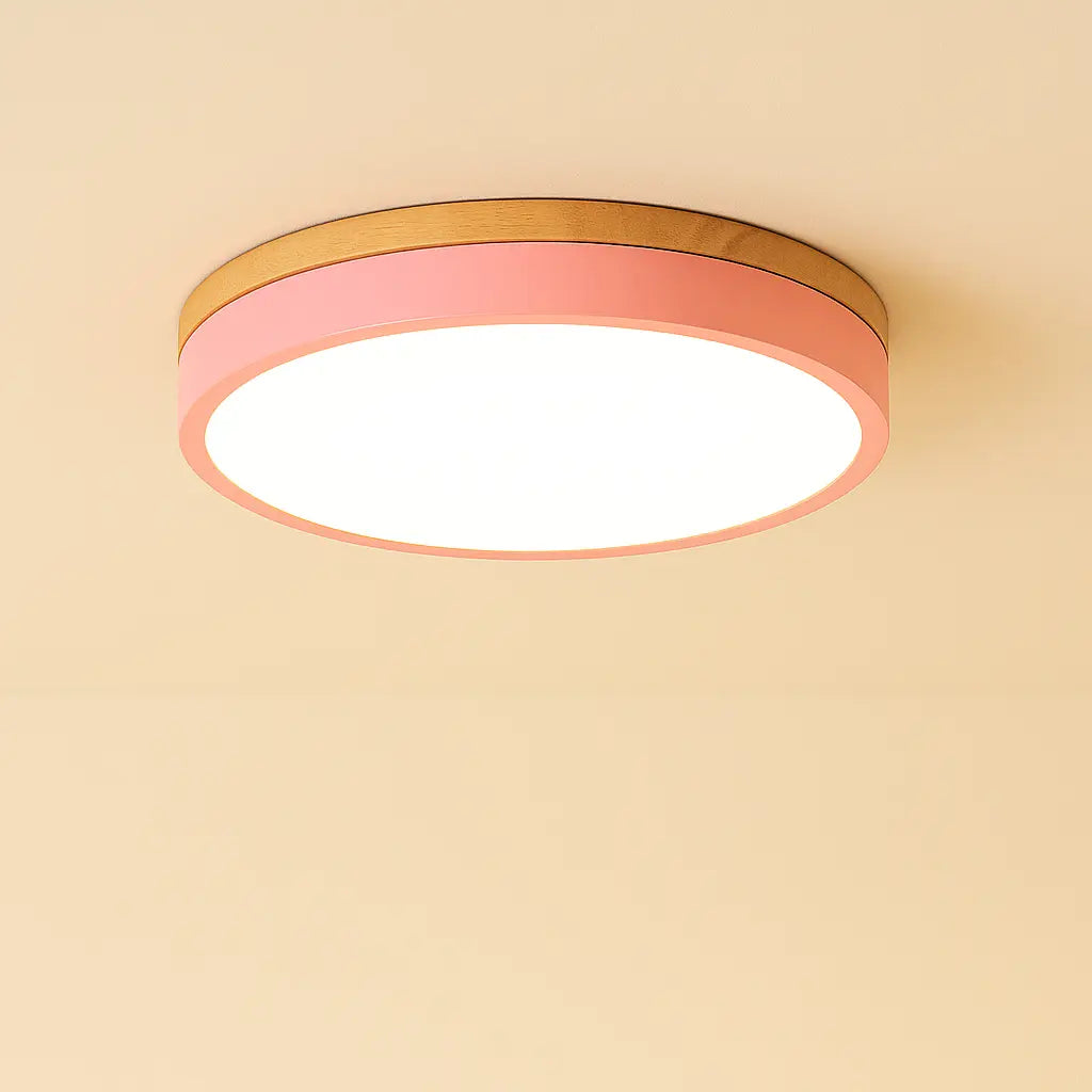 Luxora Flush Mount Ceiling Light with Wooden Accents for Scandinavian Decor 9