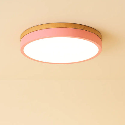 Luxora Flush Mount Ceiling Light with Wooden Accents for Scandinavian Decor 9