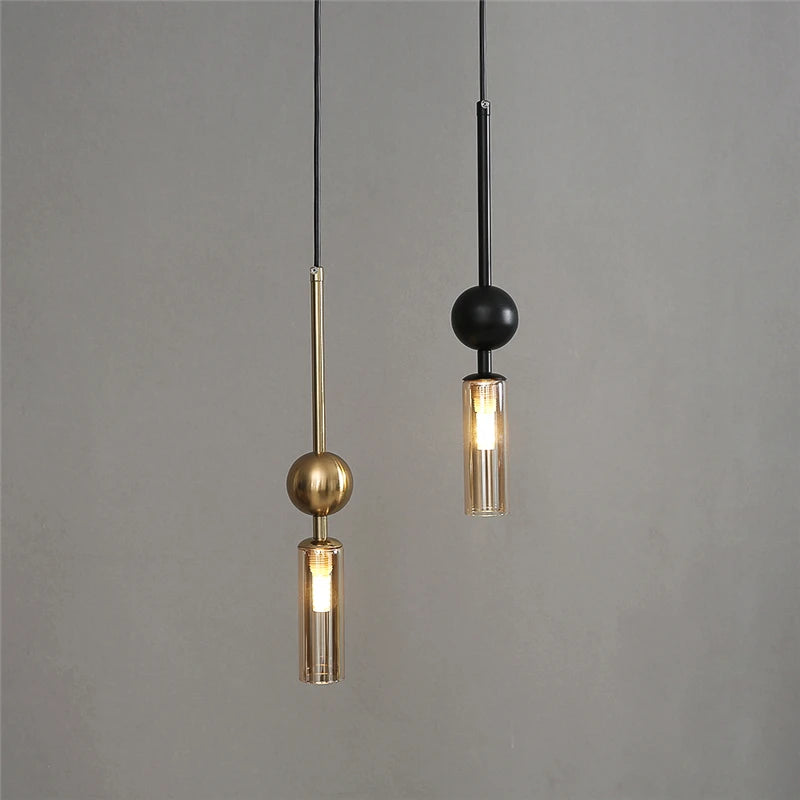 Luxora Glass Pendant Light - Nordic Hanging Light for Restaurant, Kitchen and Dining Room