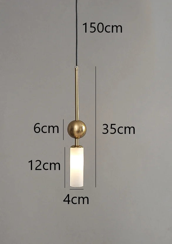 Luxora Glass Pendant Light - Nordic Hanging Light for Restaurant, Kitchen and Dining Room