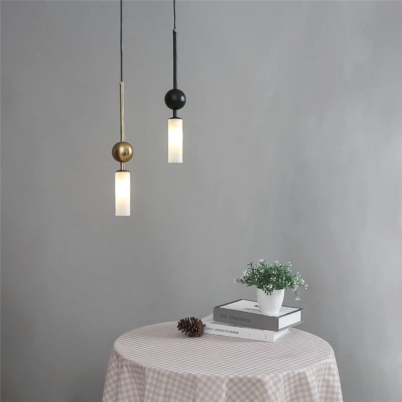 Luxora Glass Pendant Light - Nordic Hanging Light for Restaurant, Kitchen and Dining Room