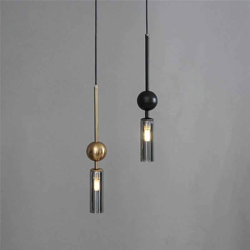 Luxora Glass Pendant Light - Nordic Hanging Light for Restaurant, Kitchen and Dining Room