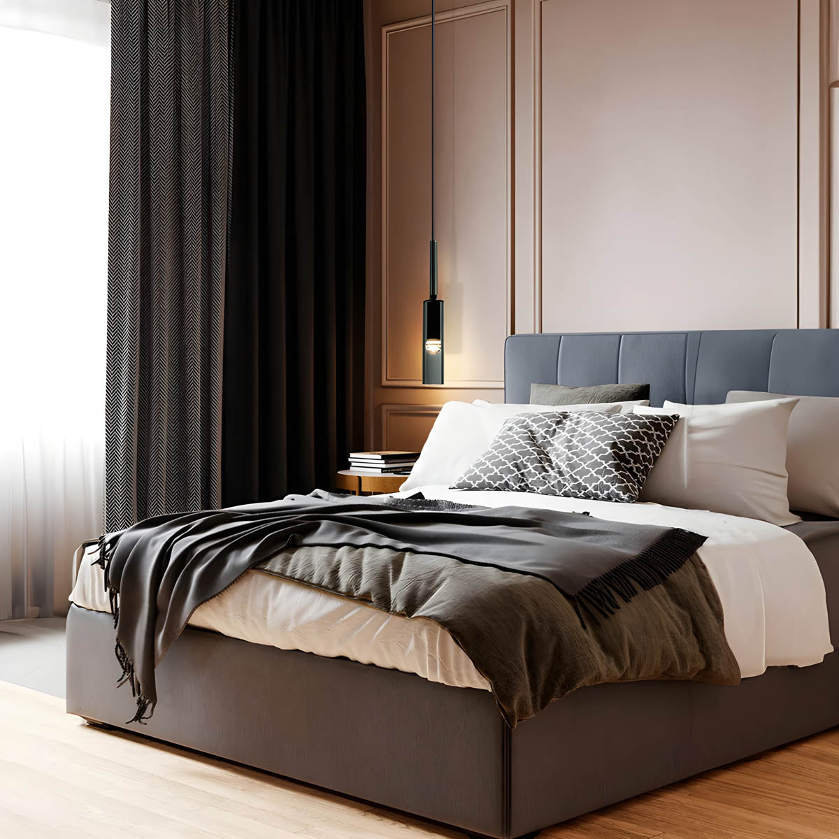 Luxora Glass Pendant Light for Kitchen Island, Modern Crystal & Metal Design 4