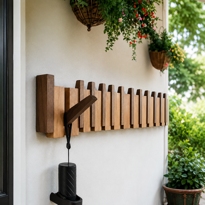 Luxora Handmade Wooden Coat Rack with Stylish Hooks