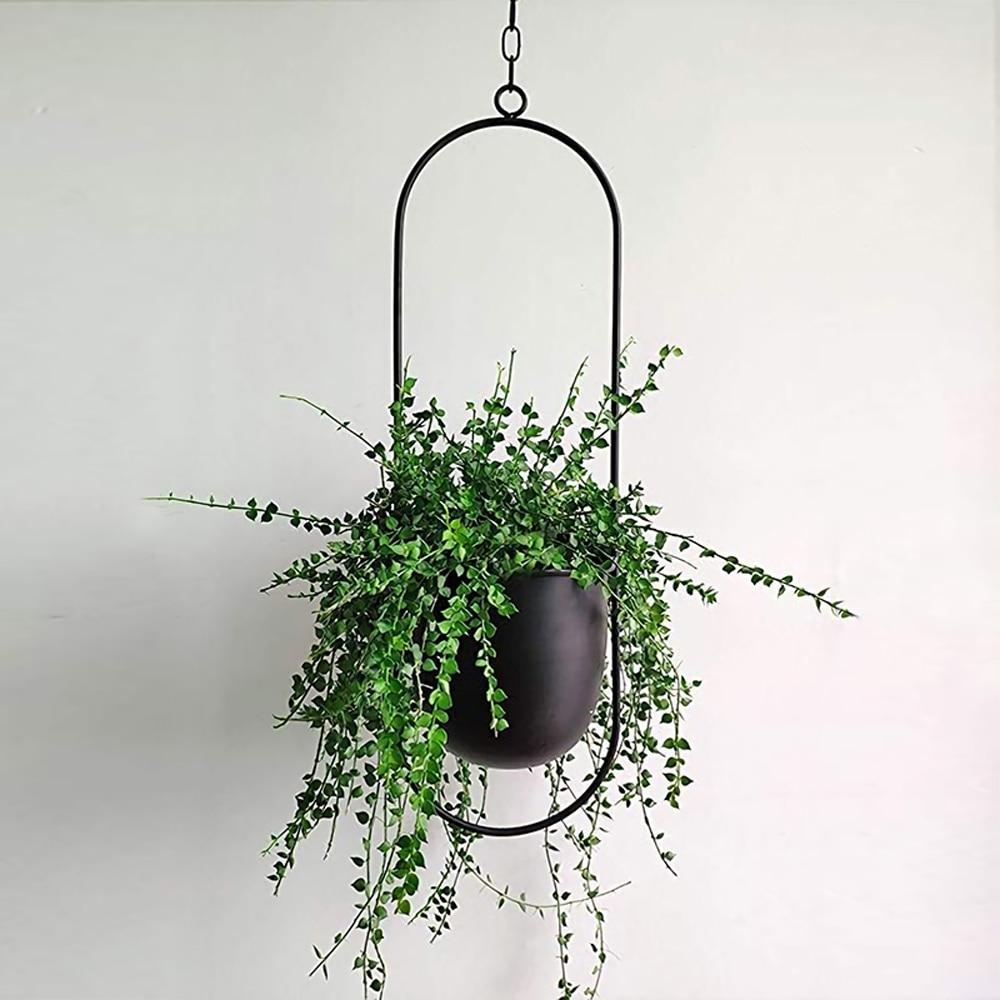Luxora Hanging Plant Holder for Wall Planters Indoor - Modern Iron Design 0