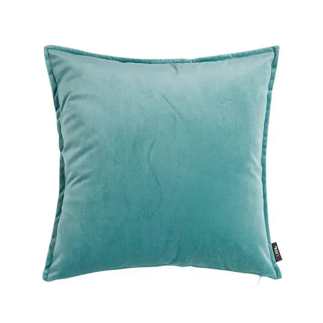 Luxora Luxe Velvet Cushion Cover with Flannel Edge for Stylish Interiors 12
