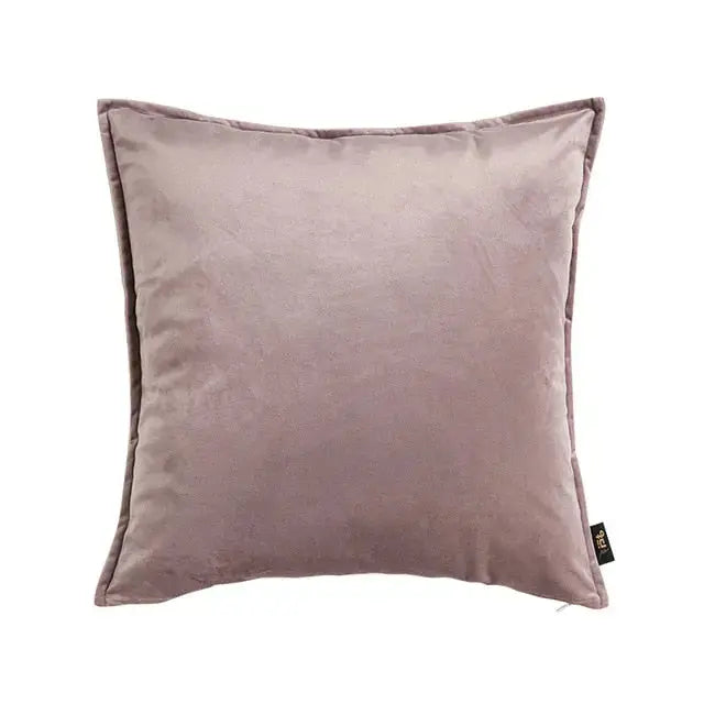 Luxora Luxe Velvet Cushion Cover with Flannel Edge for Stylish Interiors 13