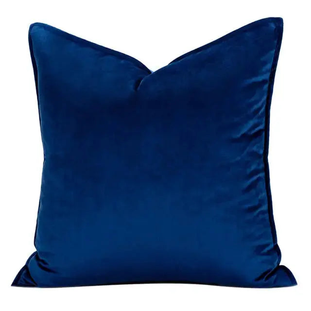 Luxora Luxe Velvet Cushion Cover with Flannel Edge for Stylish Interiors 18