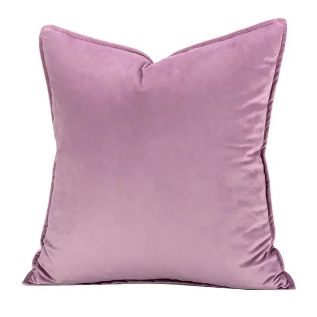 Luxora Luxe Velvet Cushion Cover with Flannel Edge for Stylish Interiors 4