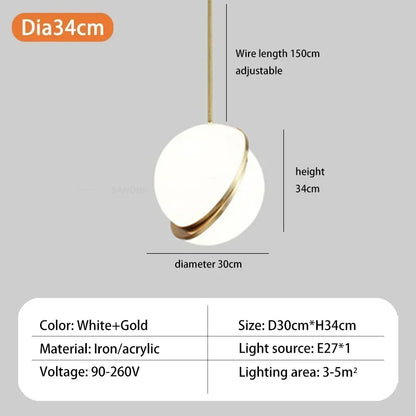 Luxora Nordic Pendant Light - Stylish Hanging Lamp for Dining Room and Bedroom 6
