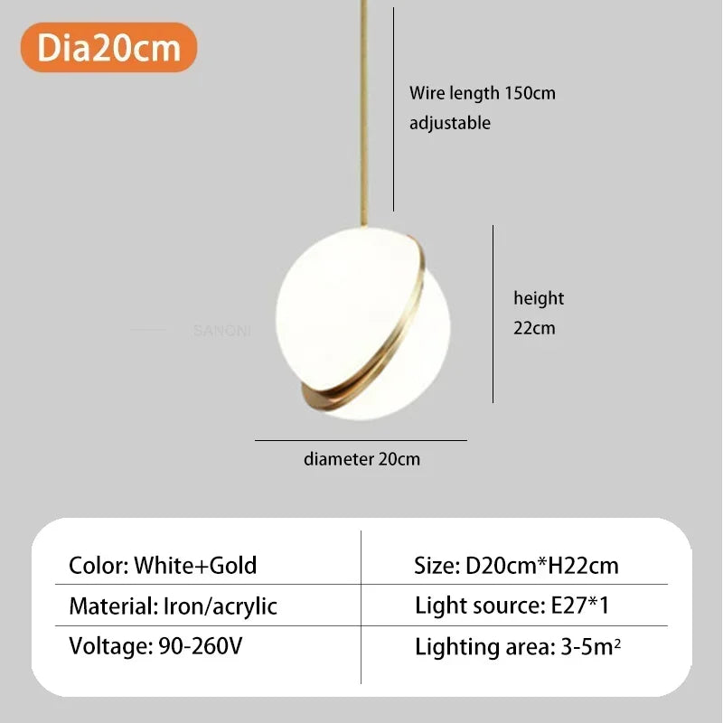 Luxora Nordic Pendant Light - Stylish Hanging Lamp for Dining Room and Bedroom 7