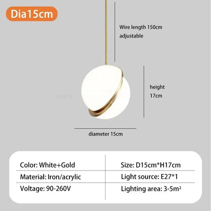 Luxora Nordic Pendant Light - Stylish Hanging Lamp for Dining Room and Bedroom 8