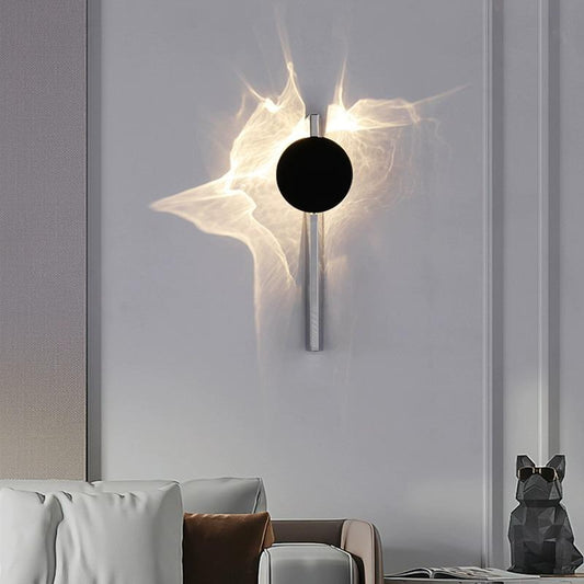 Luxora Ripple Rotating Wall Lamp - Unique Corrugated Wall Sconce with Dynamic Patterns