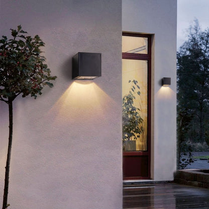 Luxora Solar Outdoor Wall Lights - Modern LED Garden Fixtures, Weatherproof Design 3