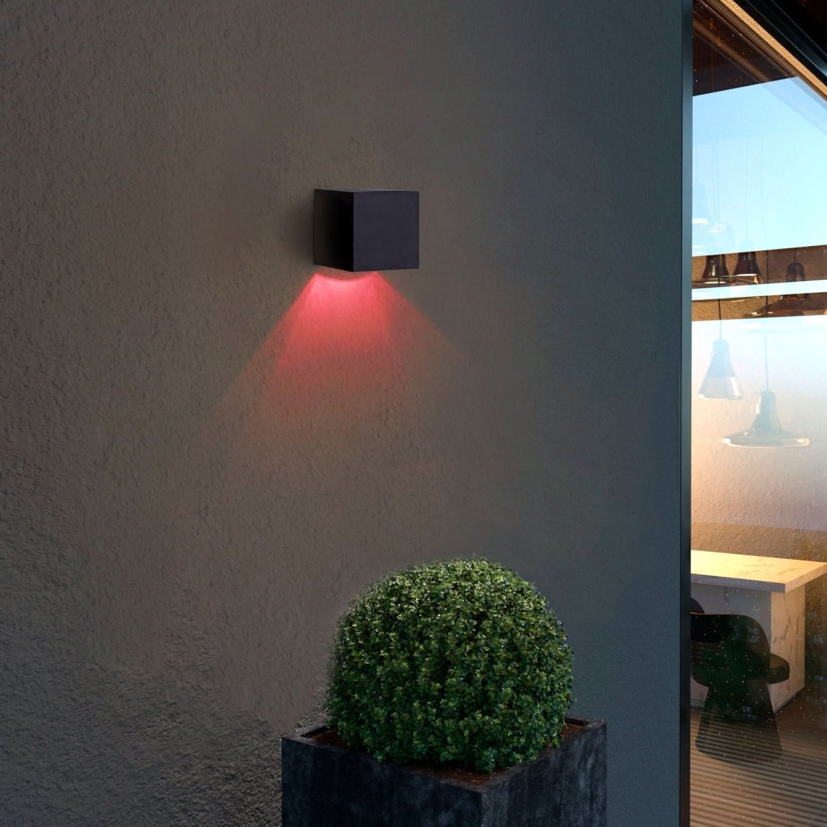 Luxora Solar Outdoor Wall Lights - Modern LED Garden Fixtures, Weatherproof Design 6